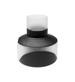 Wazon Shadow 34 cm czarno biały