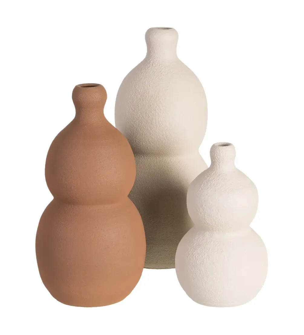 Wazon TAGIN 40 cm ceramika brązowy