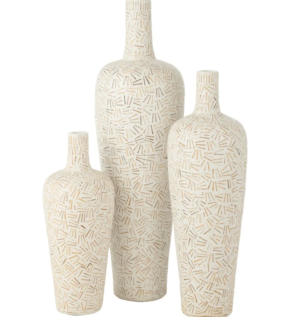 Wazon Lauwra 80 cm biały