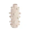 Wazon MOLLY 43 cm ceramika różowy biały