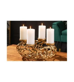 Świecznik DELICADO 38 Cm złoty