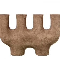 Świecznik KATAM 31 cm brązowy