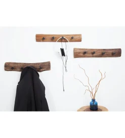 Wieszak ścienny Hemingway 50 cm drewno teak