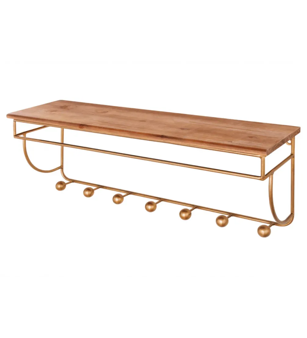 Wieszak ścienny HERITAGE 80 cm drewno sosna