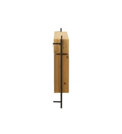 Wieszak ścienny TINA 130 cm drewno jodła czarny