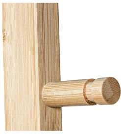 Wieszak ESKEMIHO 170 cm w odcieniu naturalnym na kółkach
