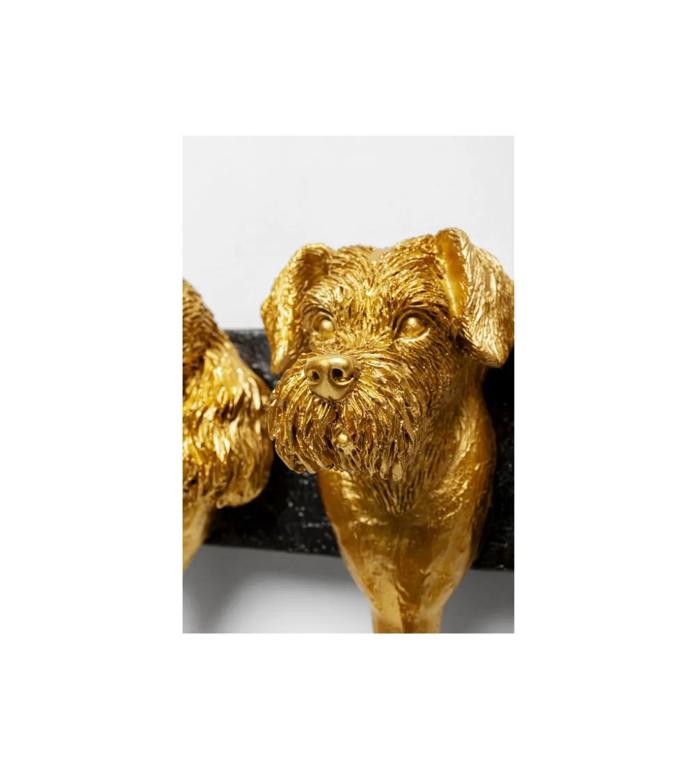 Wieszak RACK DOG FAMILY 31 cm złoty
