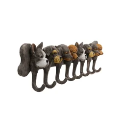 Wieszak RACK DOG FAMILY 69 cm brązowe