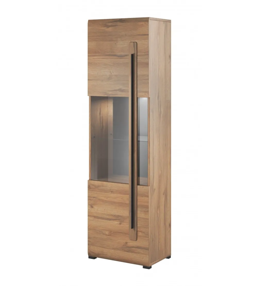 Witryna TULSA 60 cm w optyce dąb Grandson