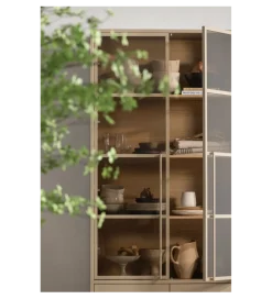 Witryna CASA 236 cm drewno sosny piaskowy