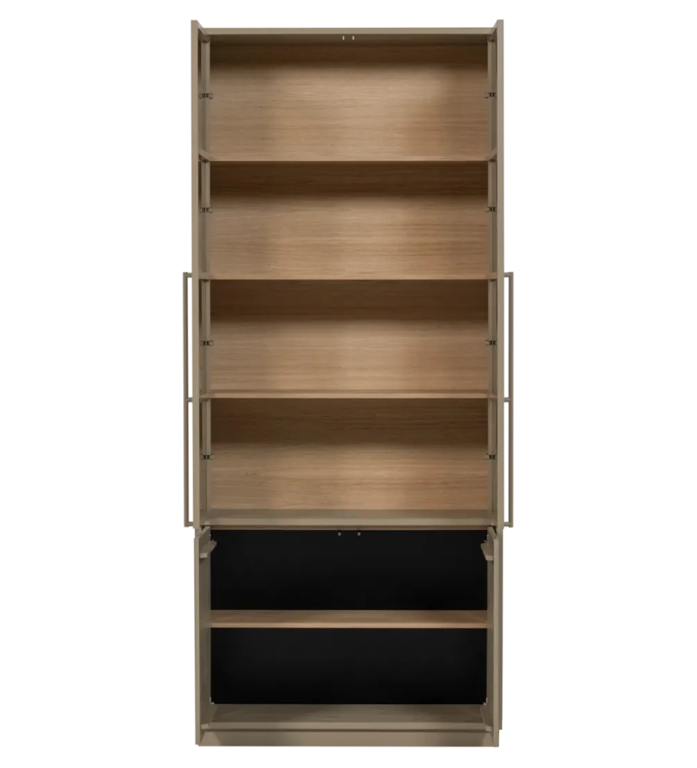 Witryna CASA 236 cm drewno sosny piaskowy