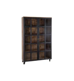 Witryna Iron Craft 115 cm drewno mango czarna
