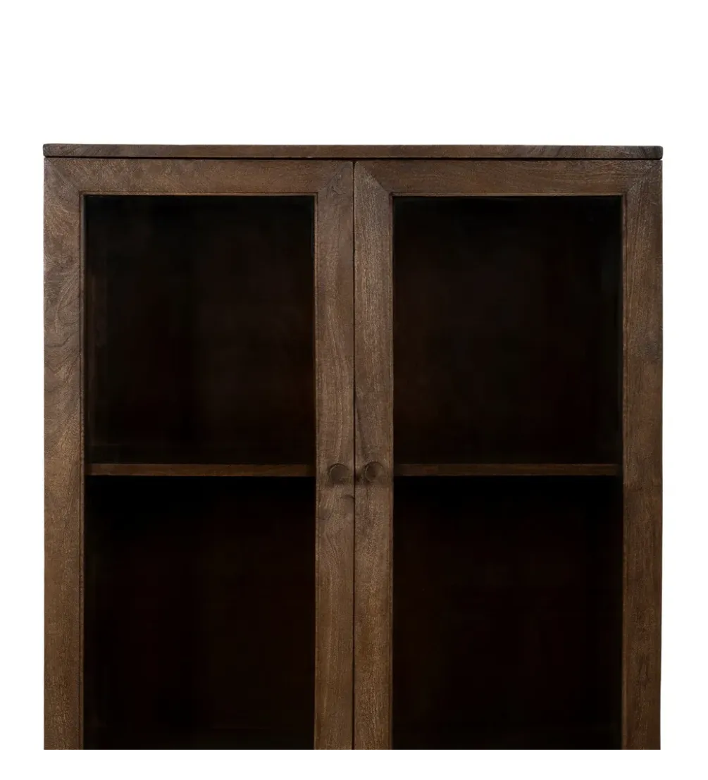 Witryna KOST 140 cm drewno mango brązowy