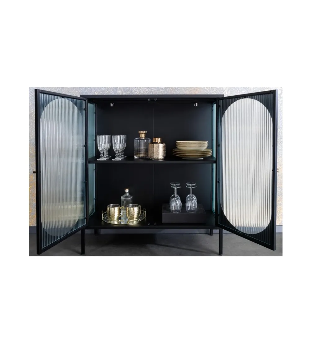 Witryna OLIMPIA III 90 cm czarna