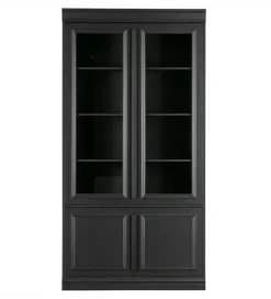 Witryna ORGANIZE 215 cm drewno sosna czarny mat