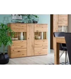 Witryna SANTORI 90 cm dębowa