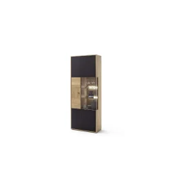 Witryna VALENCIA 79 cm antracytowo naturalna