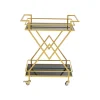 Wózek do serwowania Trolley Piramids 65 cm złoty