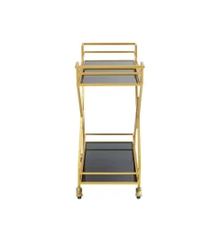 Wózek do serwowania Trolley Piramids 65 cm złoty