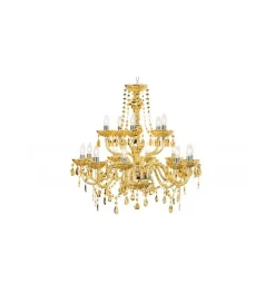 Żyrandol Karat 80 cm 15 ramion złoty