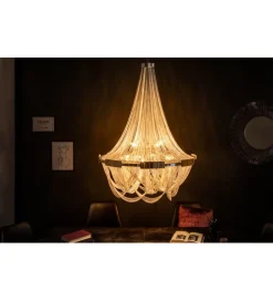 Żyrandol Royal 70 cm srebrny