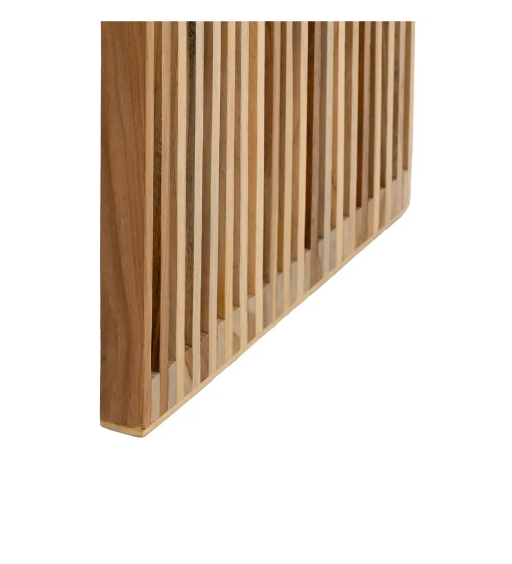 Zestaw 2 ławek BELLAMONTE 50 cm 41 cm drewno teak