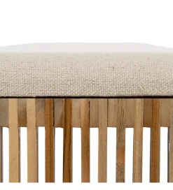 Zestaw 2 ławek BELLAMONTE 115 cm 106 cm drewno teak