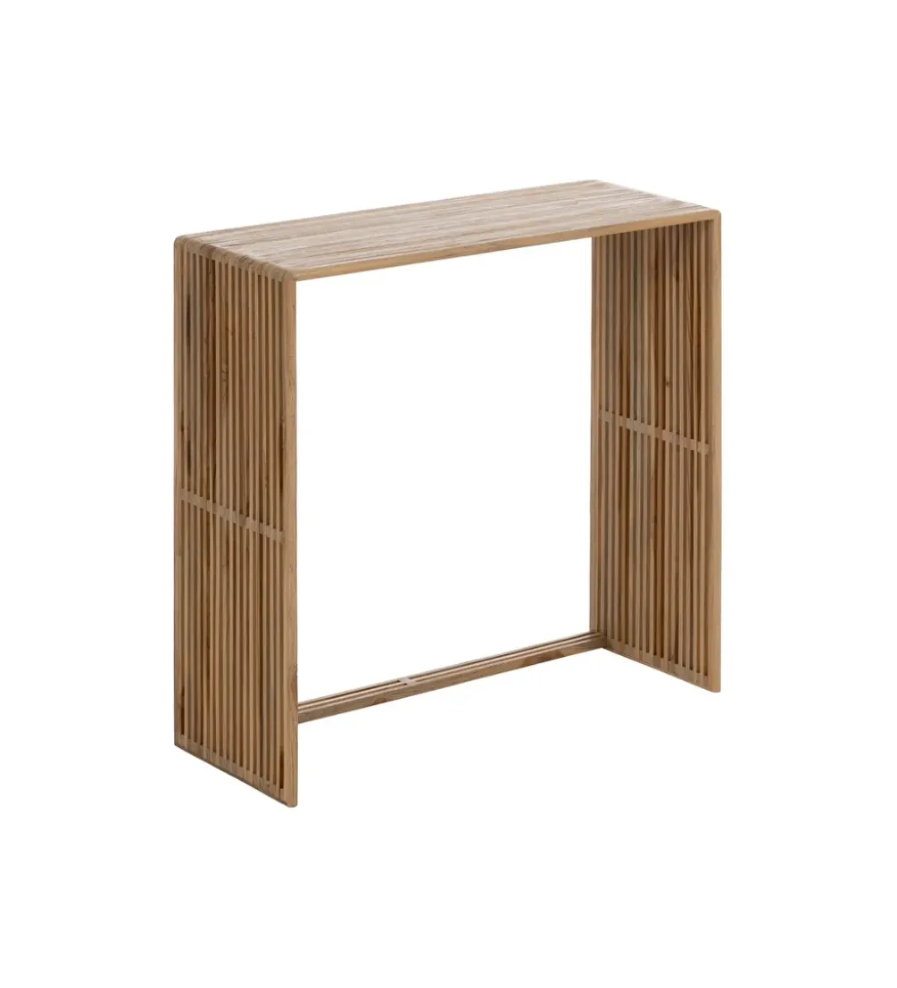 Zestaw 2 konsol BELLAMONTE 85 cm 75 cm drewno teak