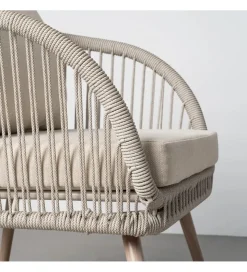 Zestaw ogrodowy DUNA sofa 153 cm dwa fotele 74 cm stolik 66 cm