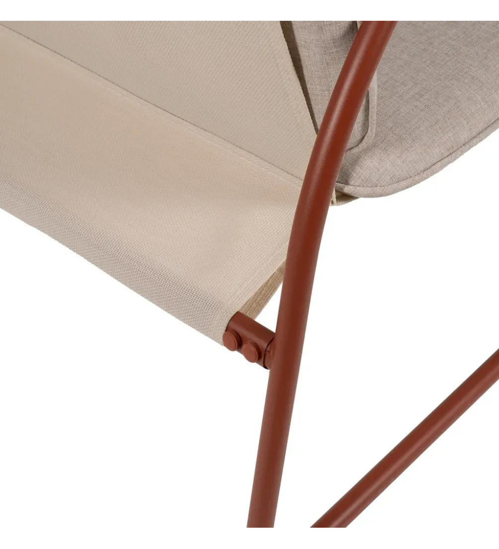 Zestaw ogrodowy OMAMA Terakota 2 fotele + sofa + stolik