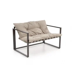 Zestaw ogrodowy SHARK brązowy - sofa + 2 x fotel + ława