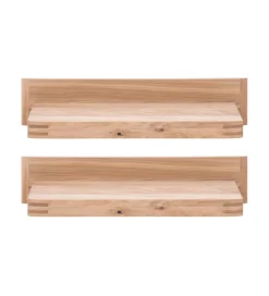 Zestaw 2 półki wiszące SALVADOR 90 cm w optyce dębu naturalny