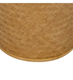 Zestaw 2 puf BROGLA z schowkiem 40 cm 35 cm ratan