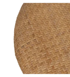 Zestaw 2 puf BROGLA z schowkiem 40 cm 35 cm ratan
