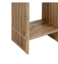Zestaw 2 regałów BELLAMONTE drewno teak 86 cm 68 cm