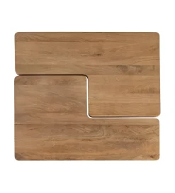Zestaw 2 stolików kawowych ASANA 120 cm drewno mango
