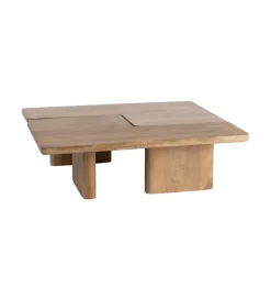 Zestaw 2 stolików kawowych ASANA 120 cm drewno mango