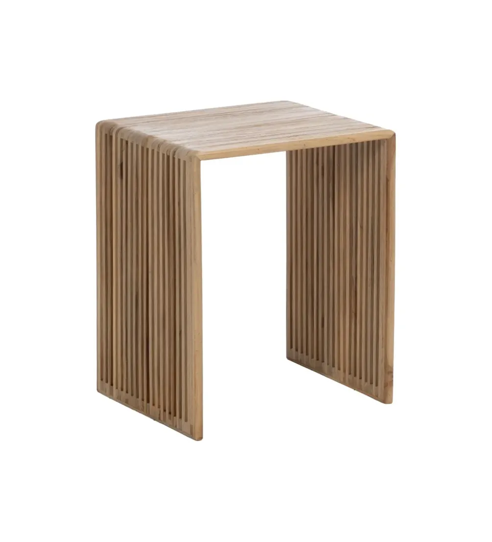 Zestaw 3 stolików kawowych BELLAMONTE 65 cm 55 cm 35 cm naturalnych