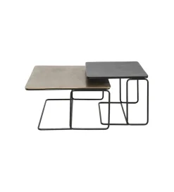 Zestaw 2 stolików kawowych DIEGO 70 cm