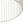 Zestaw 2 stolików kawowych FUKAO 65 cm 53 cm kremowe