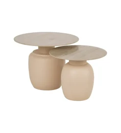 Zestaw 2 stolików kawowych MARIKU 60 cm & 50 cm