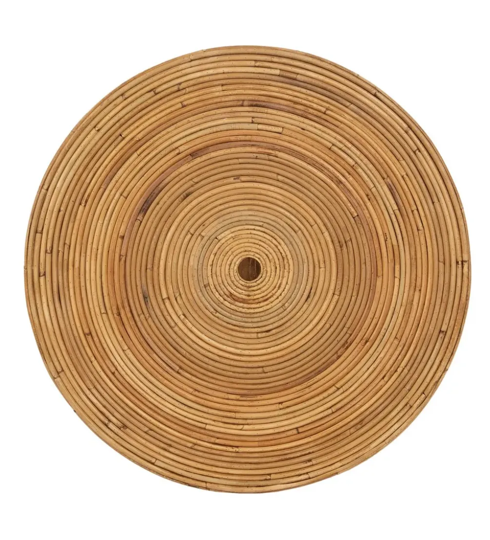 Zestaw 2 stolików kawowych MEGORY 60 cm 39 cm ratan