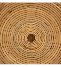 Zestaw 2 stolików kawowych MEGORY 60 cm 39 cm ratan