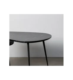 Zestaw 2 stolików kawowych NOVAJ 87 i 83 cm czarne