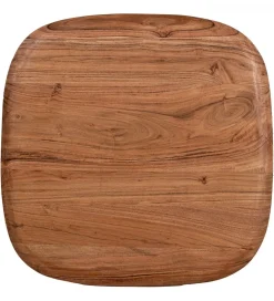 Zestaw 2 stolików kawowych PIMKO 50 cm 40 cm drewno akacja
