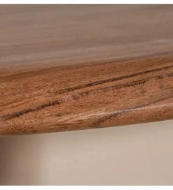 Zestaw 2 stolików kawowych PIMKO 50 cm 40 cm drewno akacja