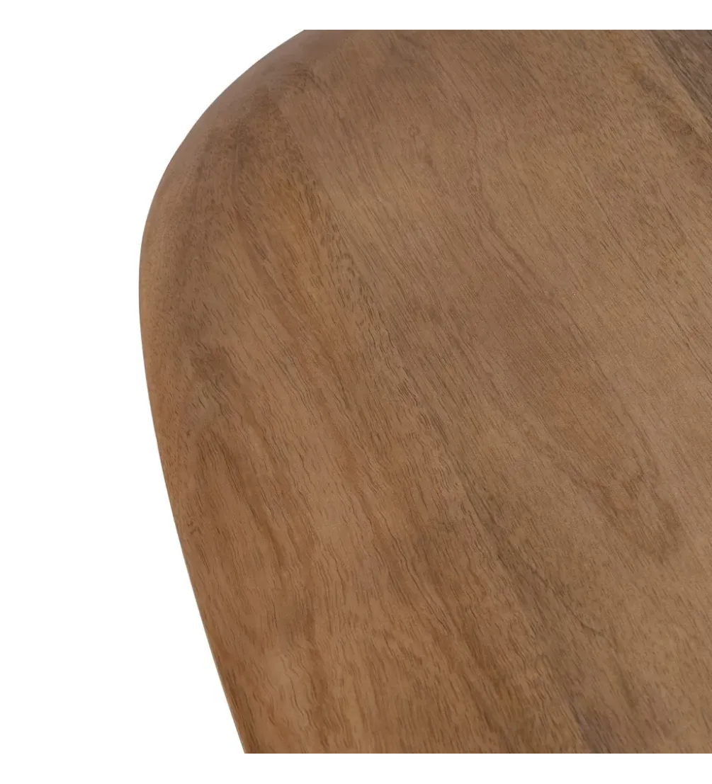 Zestaw 2 stolików kawowych RAGER 90 cm 70 cm drewno mango