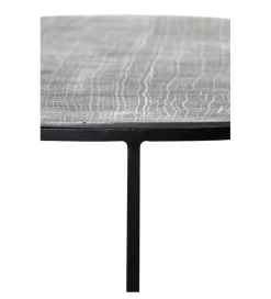 Zestaw 2 stolików kawowych RENGO 61 cm 76 cm antyczny brąz czarny