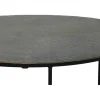Zestaw 2 stolików kawowych RENGO 61 cm 76 cm antyczny brąz