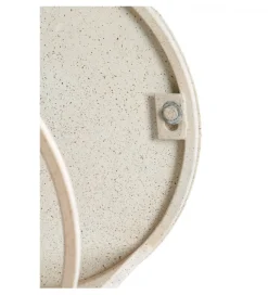 Zestaw 2 stolików kawowych SADAR 65 cm 75 cm piaskowe